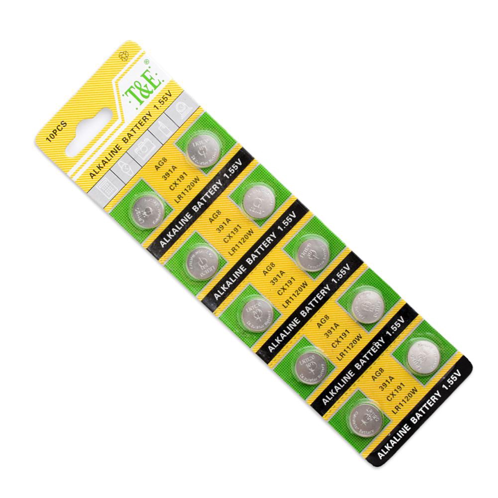 Vĩ 10 viên pin nút ag8