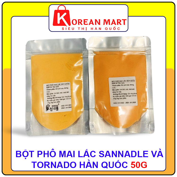 Bột phô mailắc Hàn quốc O'sajang và Tornado gói 50g, thơm béo ngọt nhẹ