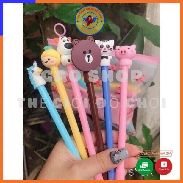 Set 20 bút bi nước Pony hình thú ngộ nghĩnh đáng yêu