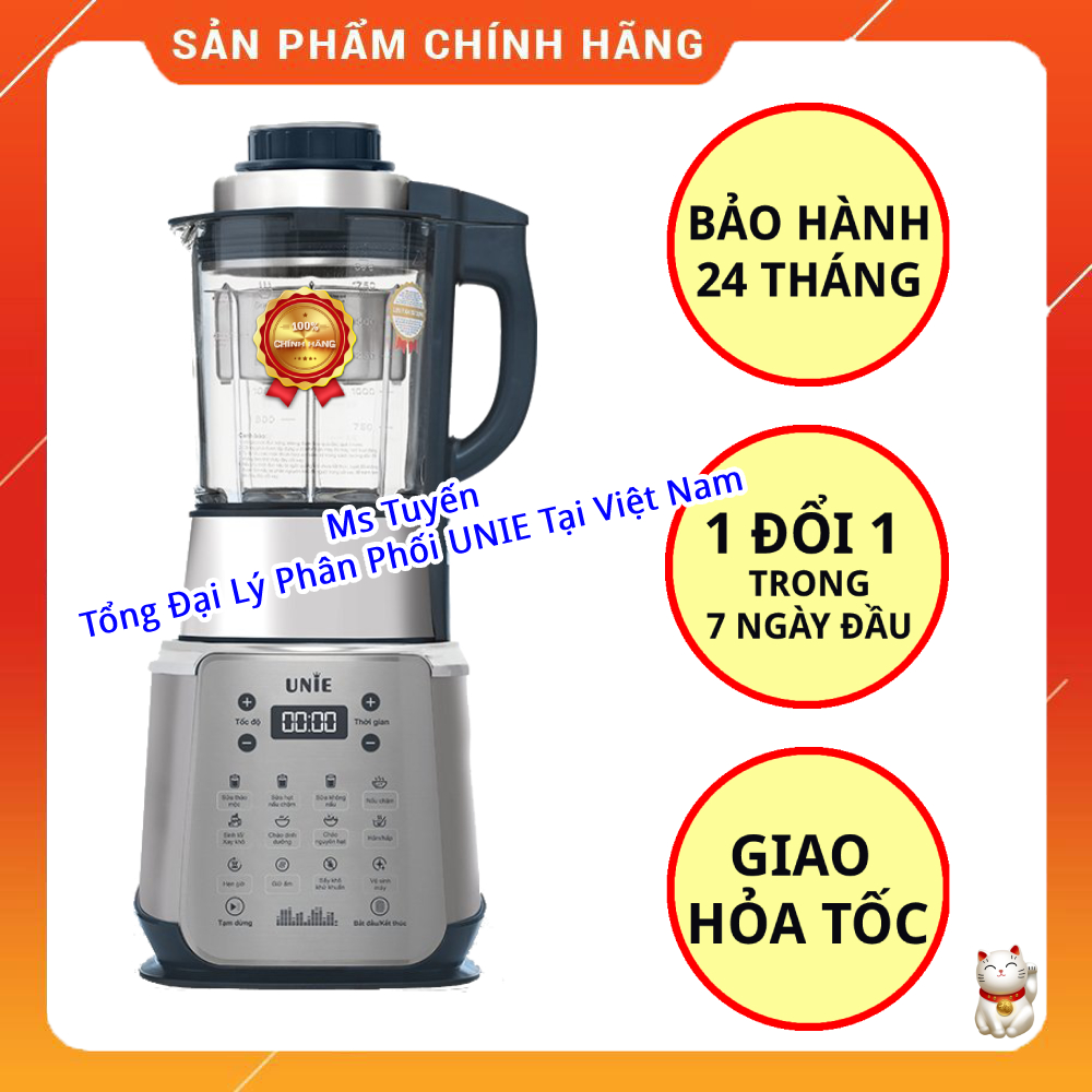 Máy làm sữa hạt unie v9s - bảo hành 24 tháng - dễ vệ sinh