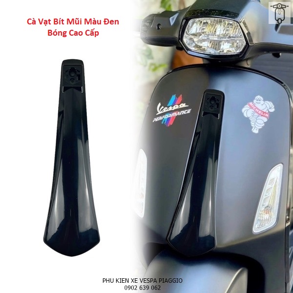 Cà Vạt Bít Lỗ Đen Bóng Cho Các Dòng Vespa Sprint Primavera Notte
