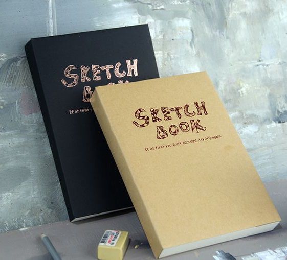 Sổ vẽ phác thảo sketch book a4, a5 bìa giấy craft | soleil de juin