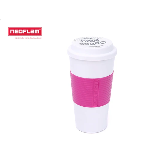 [Hàng chính hãng] Cốc nhựa giữ nhiệt 2 lớp CoffeeMug, Neoflam Hàn Quốc. 2 màu xanh, hồng