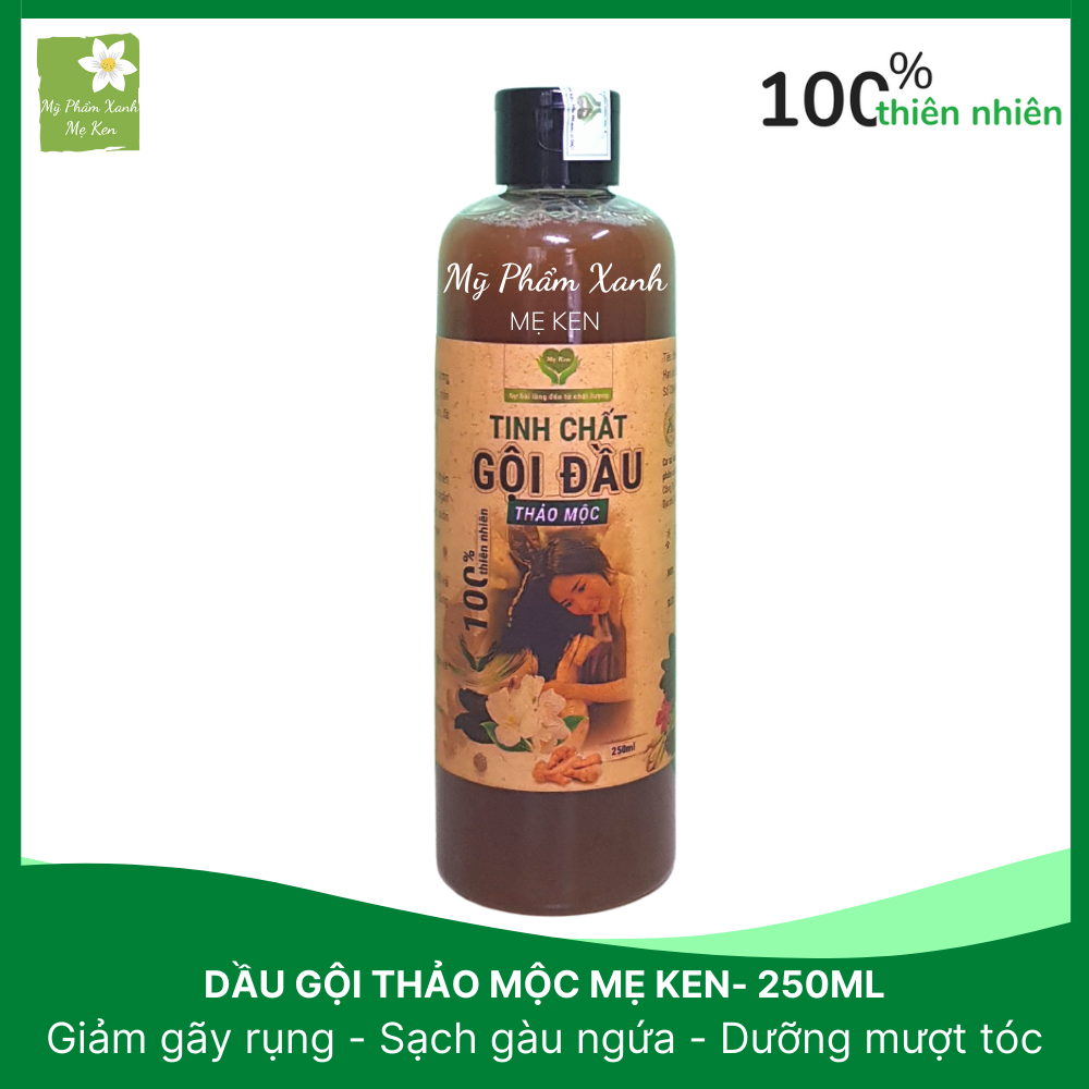 Dầu gội thảo dược Mẹ Ken Giảm rụng tóc, ngăn tóc gãy rụng, kích mọc tóc, sạch gàu, giảm nấm ngứa da dầu, tóc chắc khỏe -  250ml