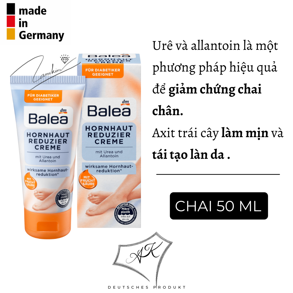 Kem làm giảm vết chai, ngăn ngừa nứt nẻ bàn chân - Balea