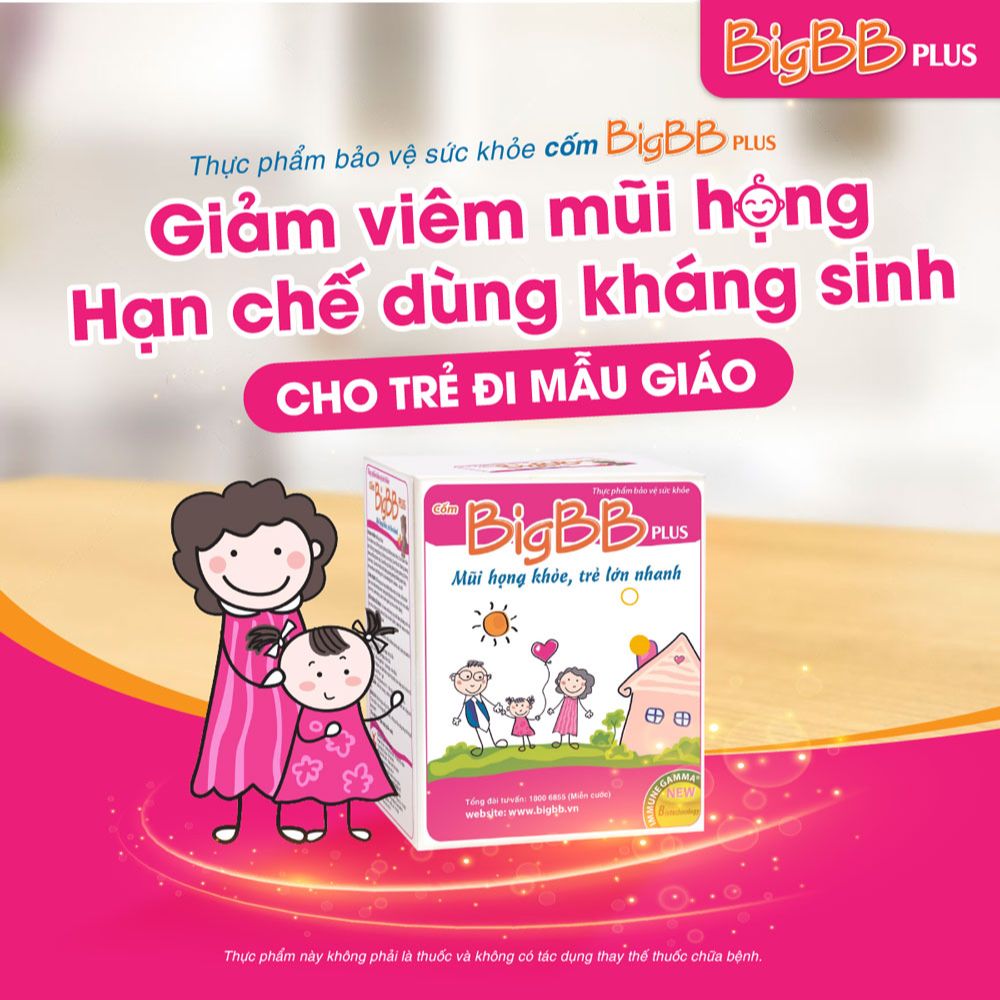 Bigbb Plus - Hỗ trợ giảm các triệu chứng ho, đờm nhiều, đau rát họng, hắt hơi, sổ mũi