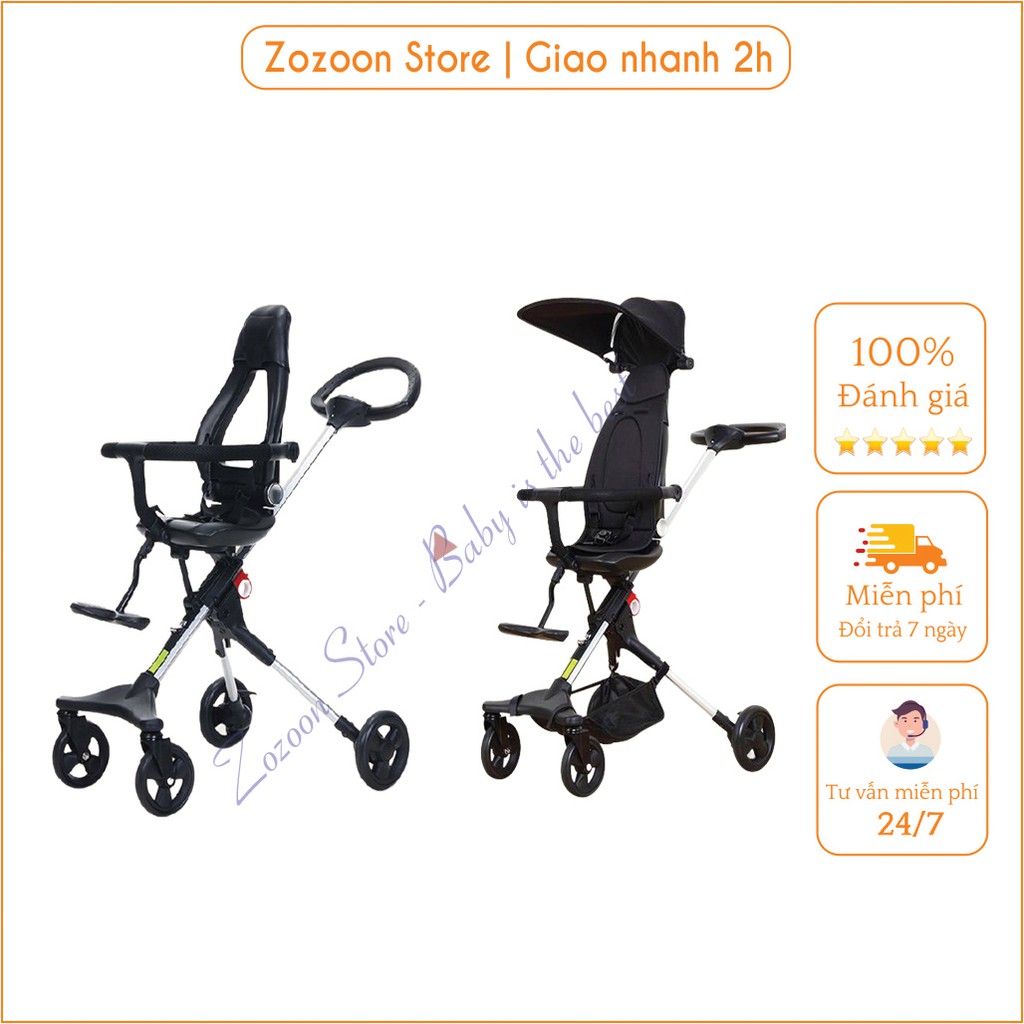 Xe đẩy đảo chiều du lịch Tomorrow Sky, xe đẩy gấp gọn cao cấp