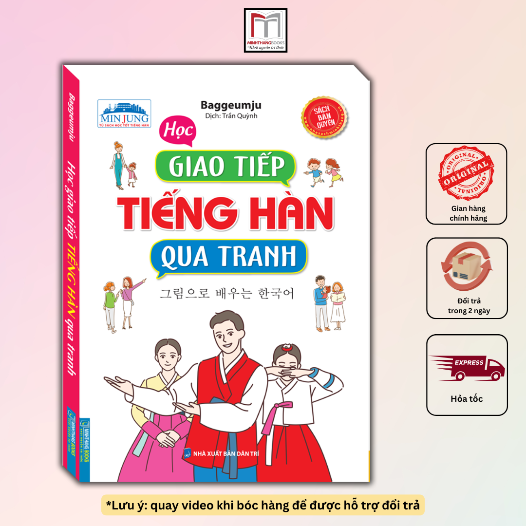Sách - Học giao tiếp tiếng hàn qua tranh