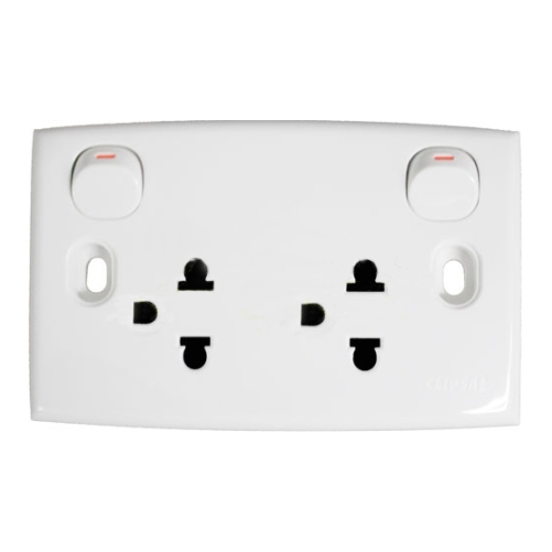 Bộ ổ cắm đôi 3 chấu 16a dòng s clasic e25ues