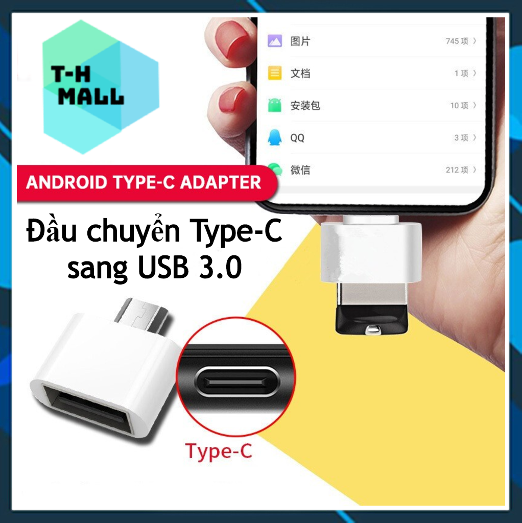 Đầu chuyển đổi otg type-c sang usb 3.0