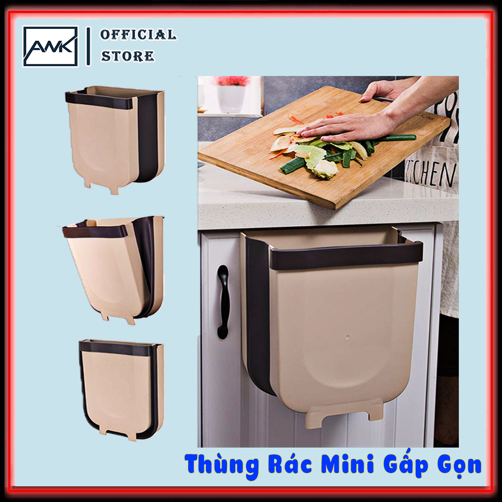 Thùng Rác Gấp Gọn Đa Năng Thông Minh, Treo Tủ Bếp, Sau Ghế Ô Tô, Thiết Kế Gọn Nhẹ Tiện Dụng meitechshop