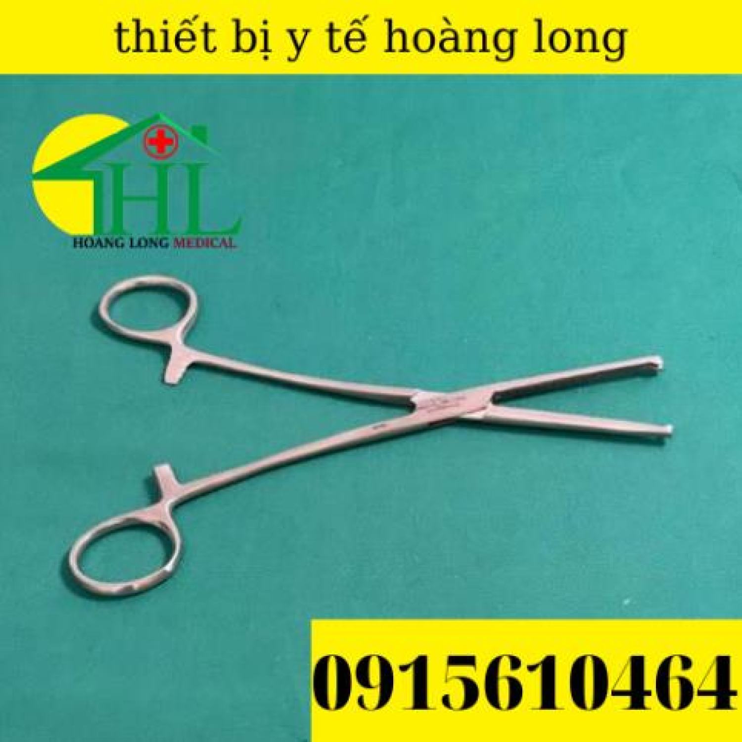 Panh y tế, panh gắp phẫu thuật, pen kẹp y tế, panh thẳng có mấu 18cm - hàng pakistan