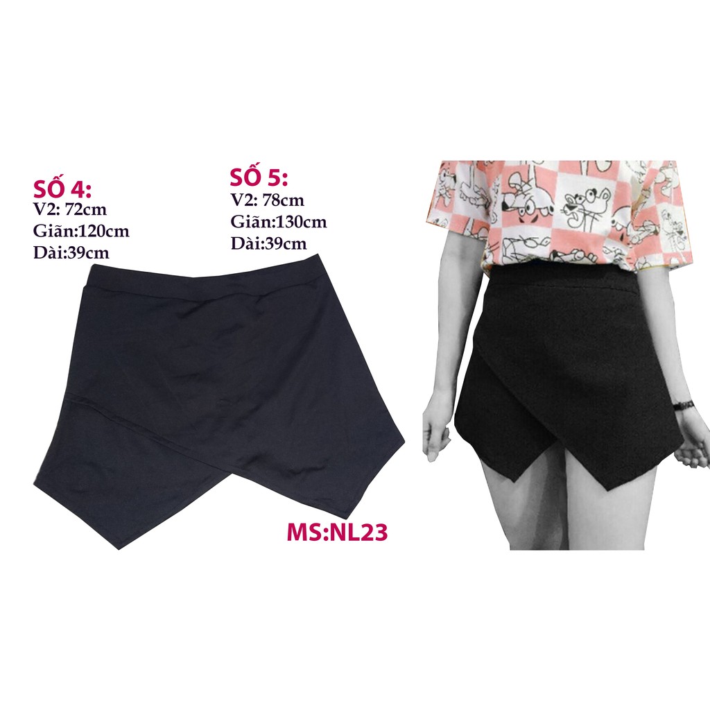 Váy quần vạt xéo bigsize 65-100kg