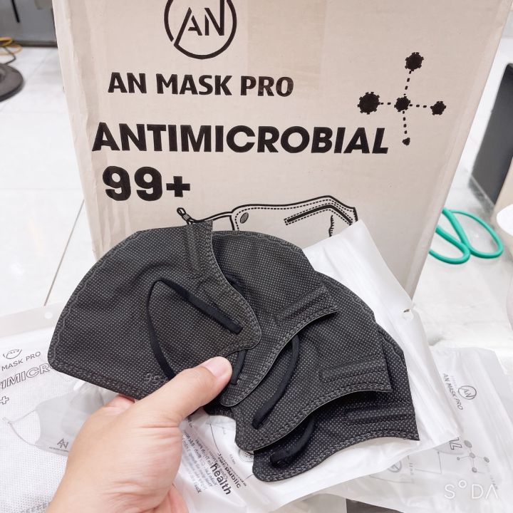 Khẩu Trang N99 6D AN Mask Pro 5 lớp lọc công nghệ nano loại bỏ 99% bụi mịn,vi khuẩn đạt chuẩn Hoa Kỳ Hộp 300c