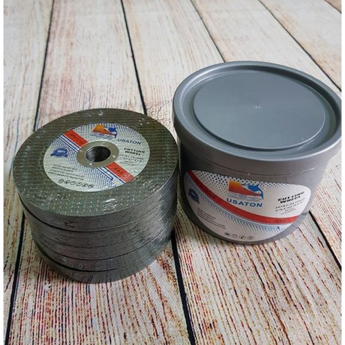 [HCM]Hộp 50 lưỡi đá cắt sắt inox USATON loại 1, đá cắt sắt , cắt inox  1 hộp 50 viên cắt sắc bén dùng cho máy cắt 1 tấc khích thước sản phẩm 107x1.2mm - dụng cụ cầm tay Nam107x