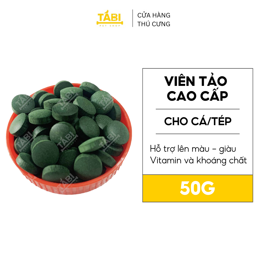 50G Tảo Viên Cao Cấp - Tảo Viên Thức Ăn Nuôi Artemia Cá Tép Cảnh