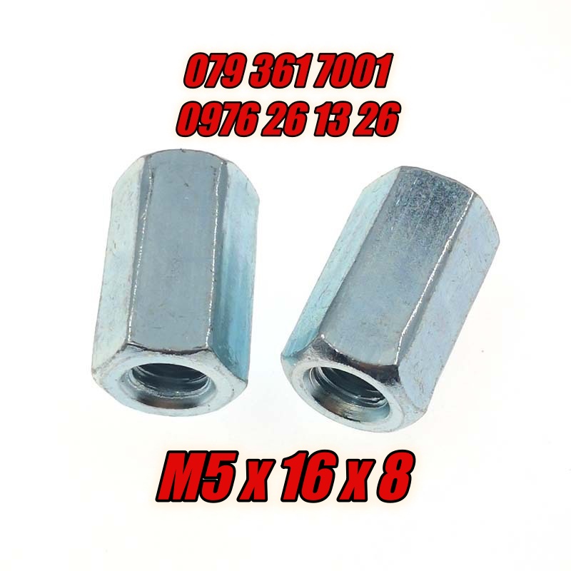 Ống nối ty ren, nối thanh ren lục giác m5x16x8_20 con