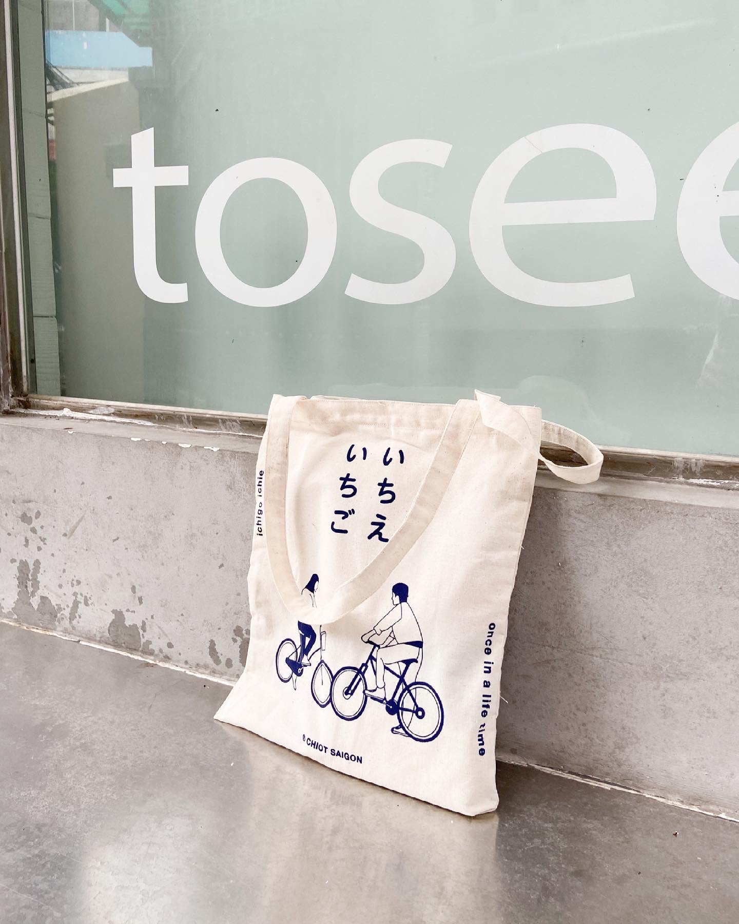 Túi tote canvas mẫu ichigo ichie