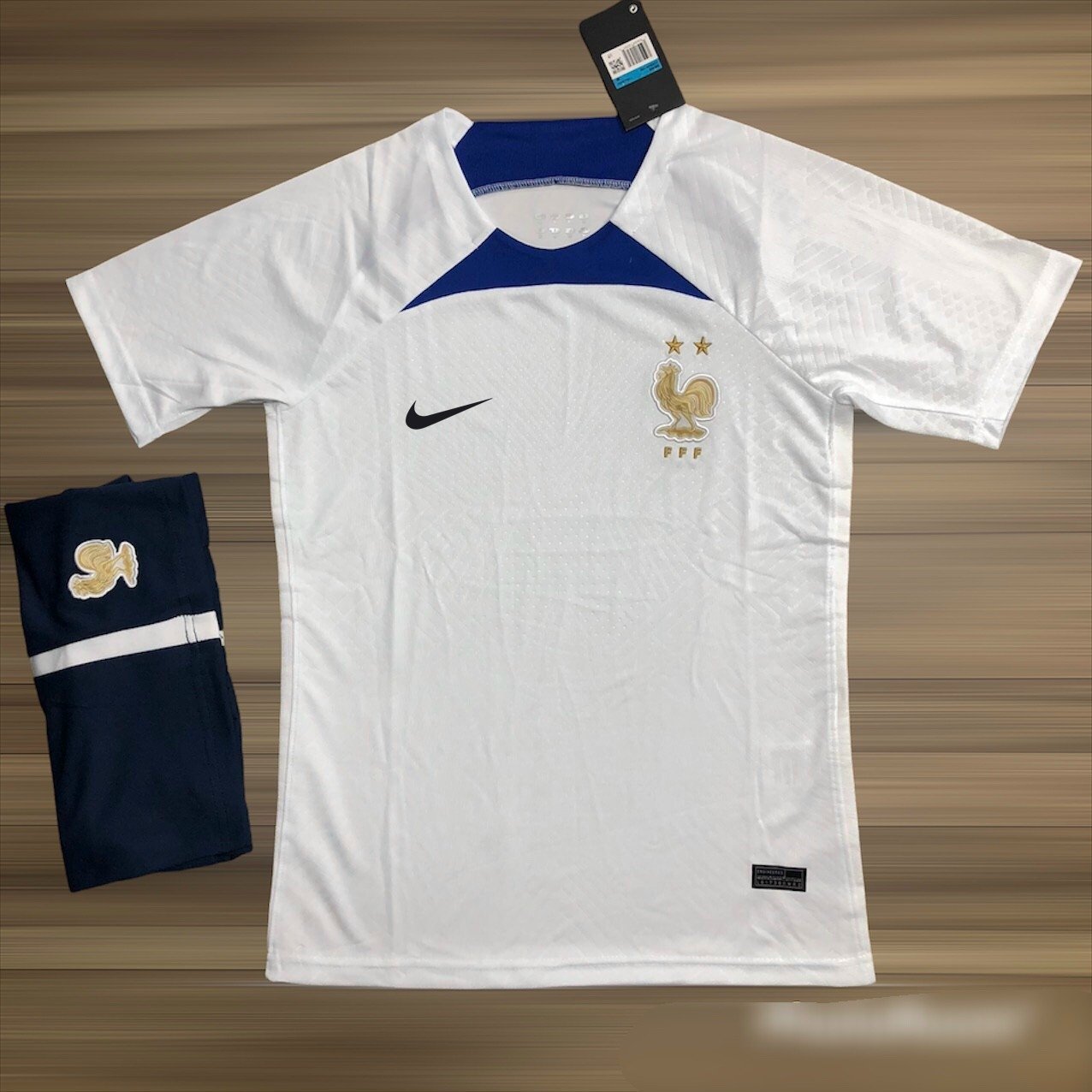 Áo Bóng Đá ĐỘI TUYỂN Pháp - Chuẩn Mẫu Thi Đấu - Vải Polyeste Siêu Thoáng-Siêu Bền