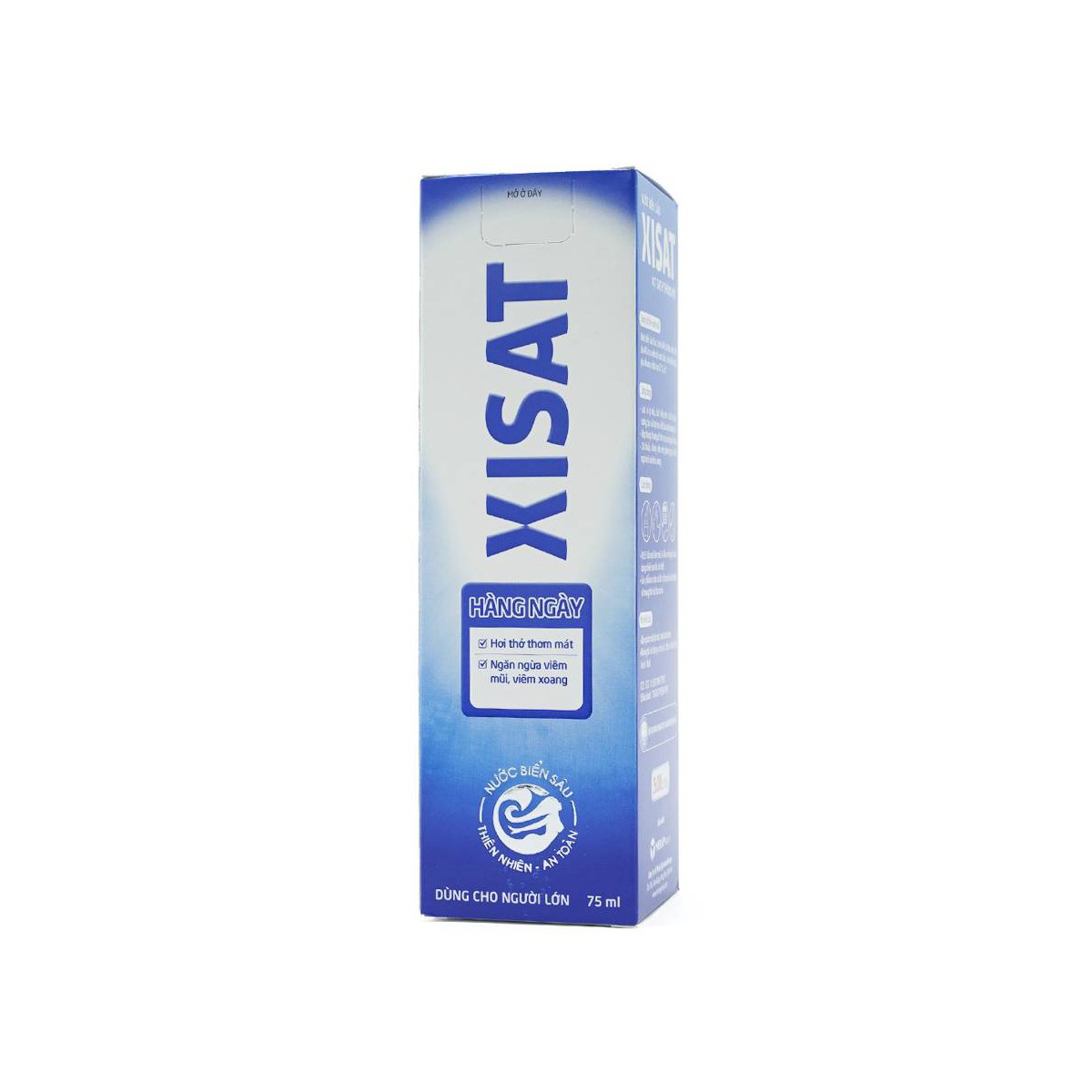 Xisat 75ml xịt sạch thông mũi, nước biển sâu