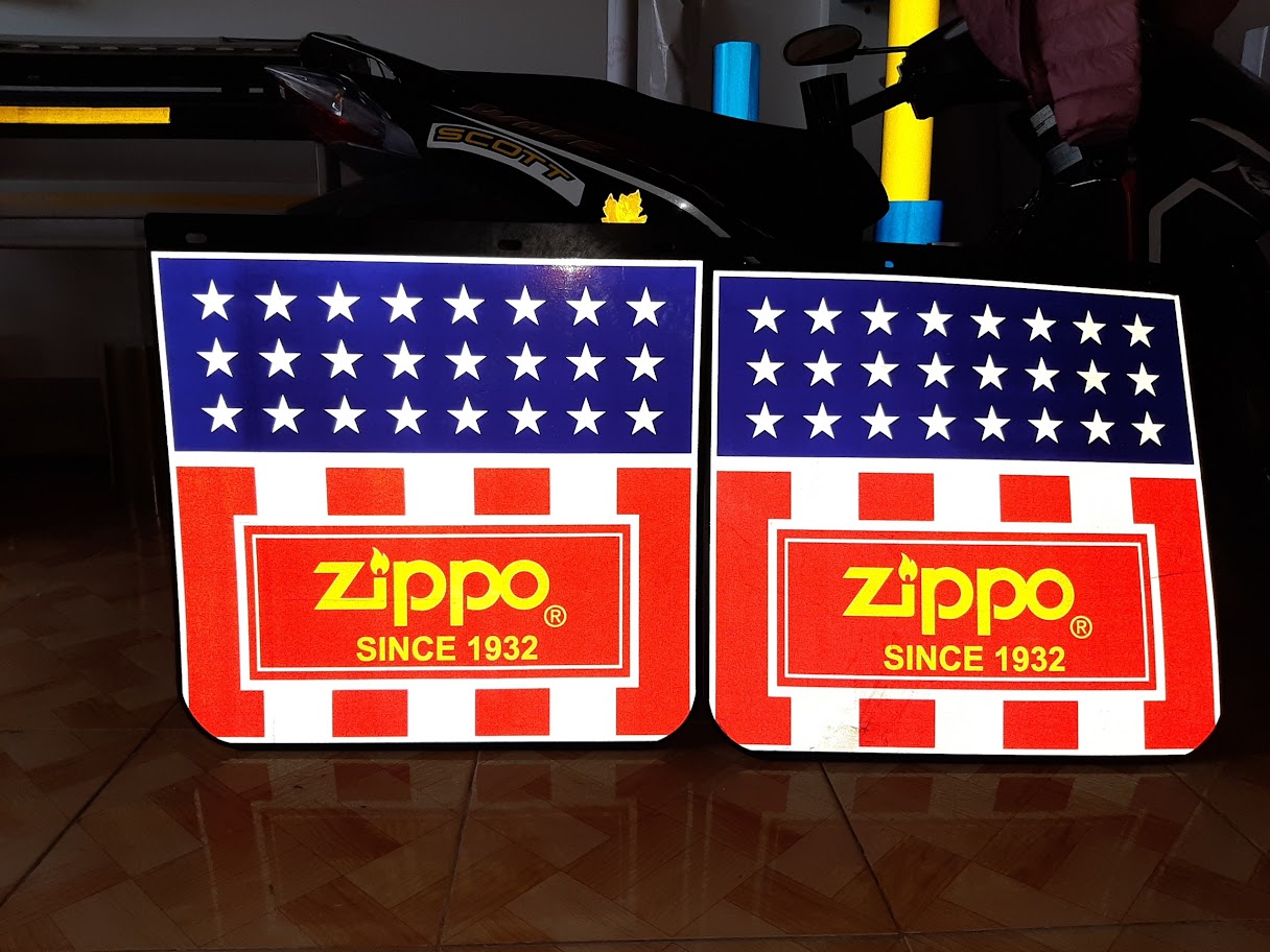ZIPPO - 4 miếng Decal phản quang chắn bùn xe tải