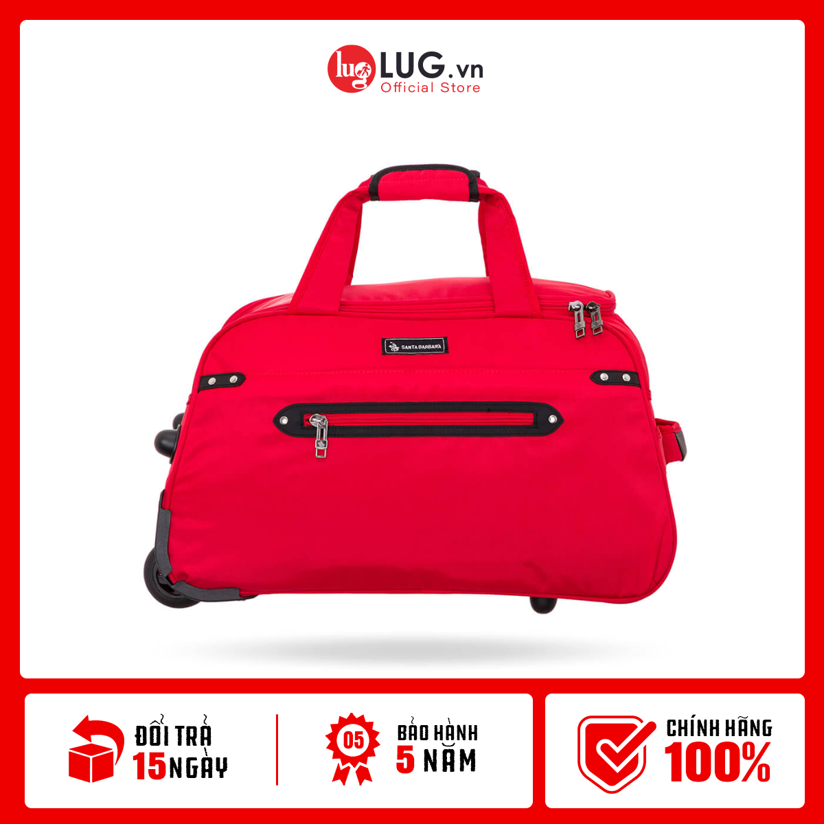 Túi kéo du lịch thương hiệu santa barbara sbt9037