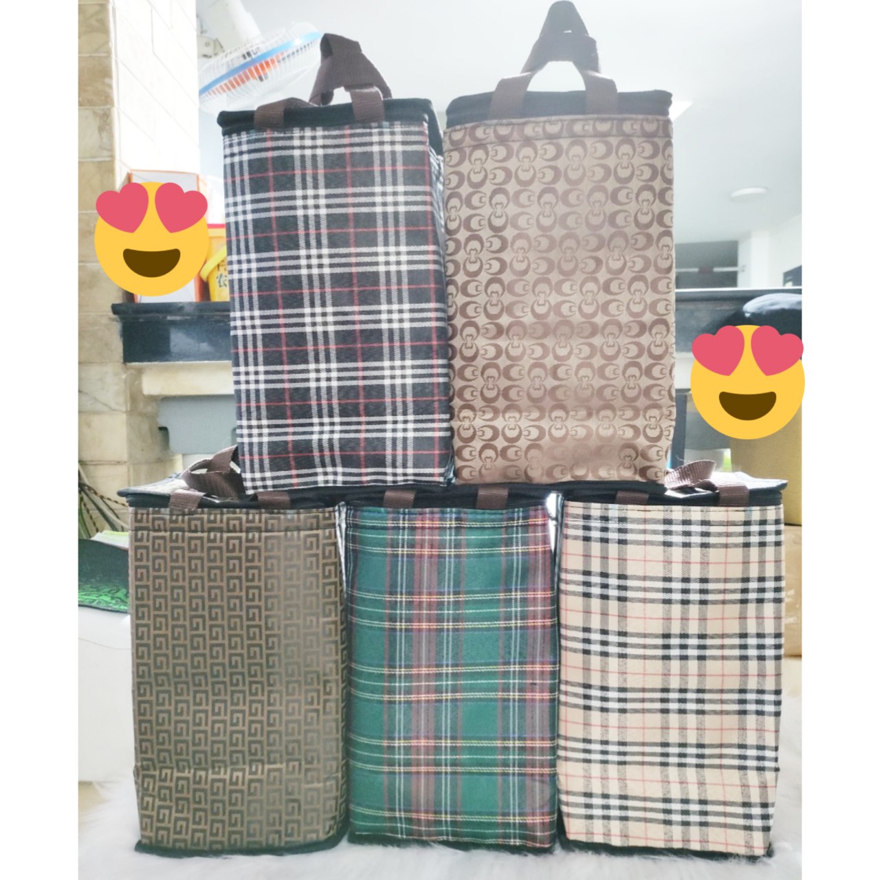 túi giữ nhiệt hộp cơm 4 ngăn (30cm*13cm*16cm)