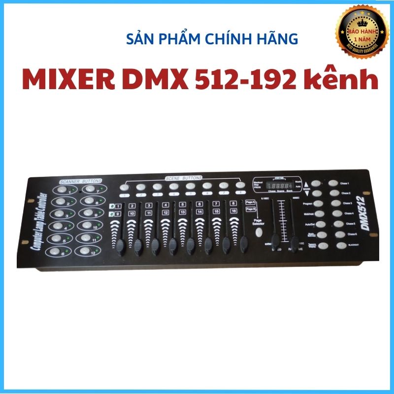 Bàn điều khiển dmx 512-192 kênh, mixer 512-192 kênh