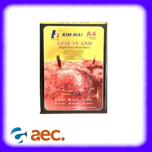 Giấy in ảnh a4 1 mặt kim mai định lượng 230gsm