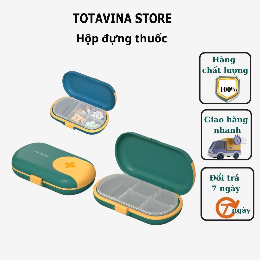 Hộp đựng thuốc bỏ túi y tế cho bé gia đình hộp thuốc cá nhân nhỏ gọn khi đi du lịch