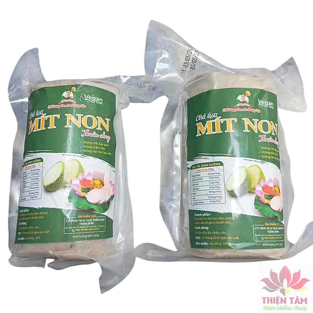 Chả lụa mít non chay 1Kg (HÀNG LẠNH) - Thực phẩm chay Thiện Tâm