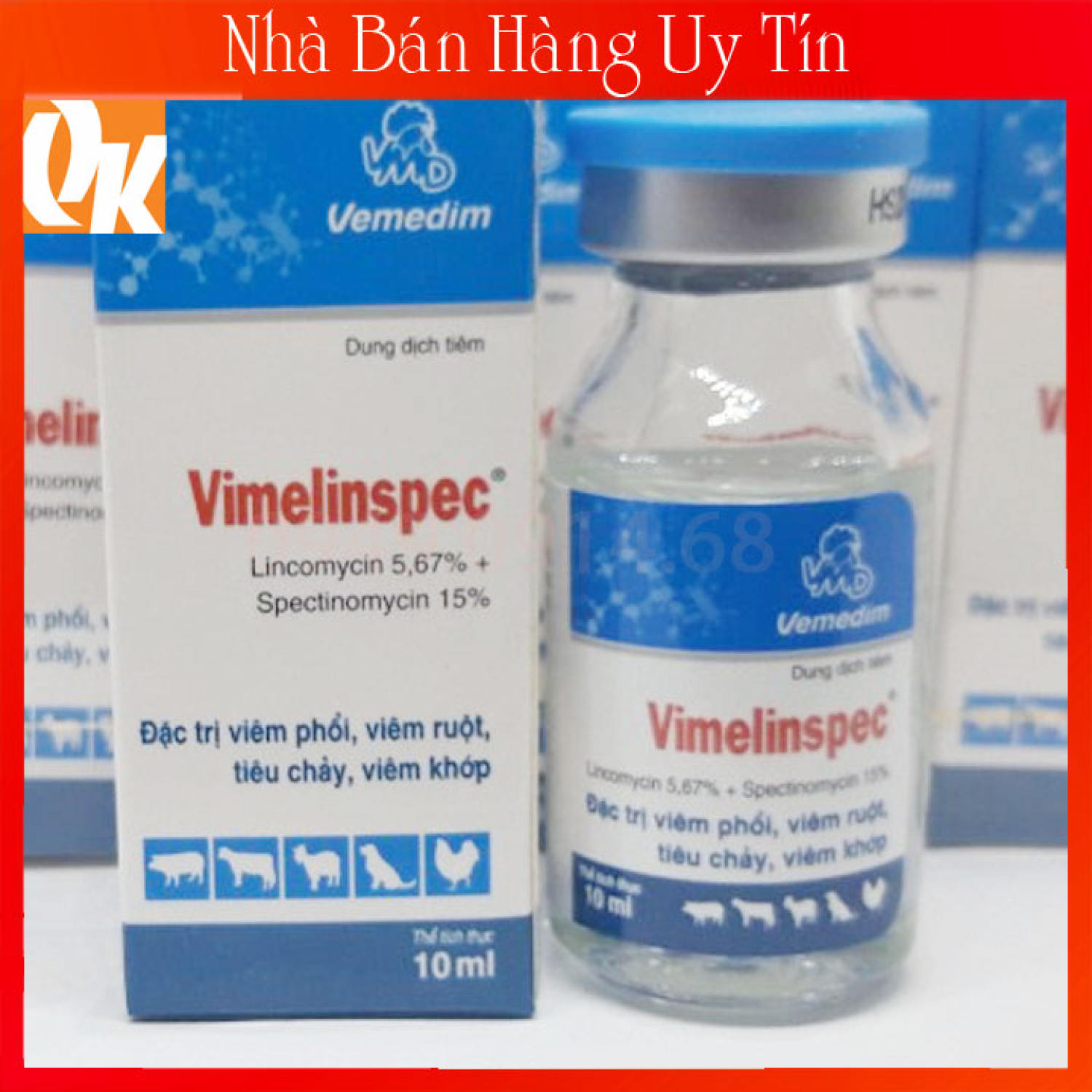 Vime Linspec 10ml-Chích Gà Đá Khò Khè Sỗ Mũi