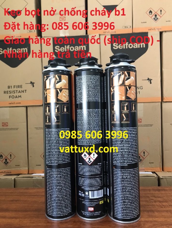 Keo bọt nở chống cháy Selfoam B1