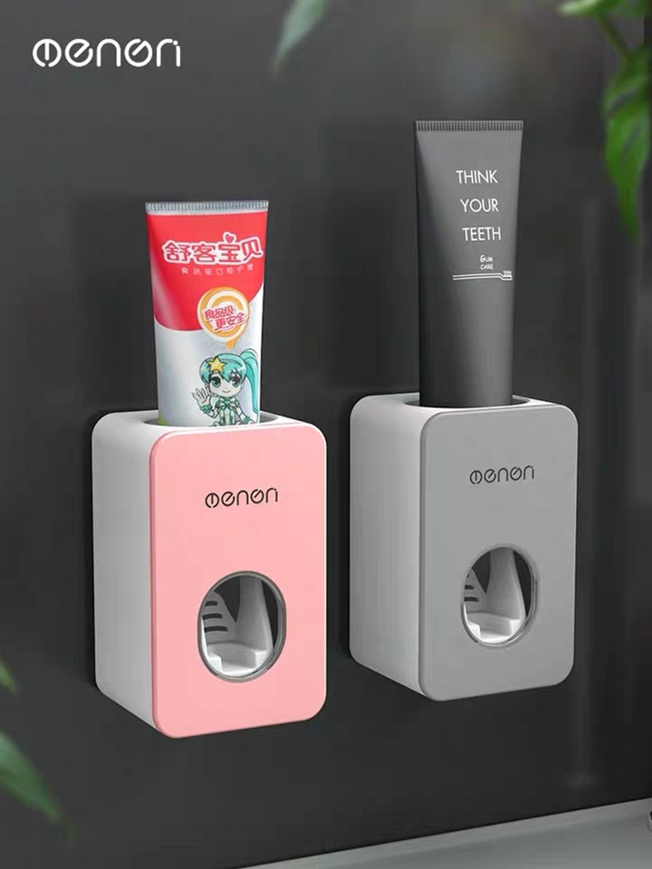 Bộ Nhả Kem Đánh Răng, Kệ Nhà Tắm Thông Minh, Dụng Cụ Nhả Kem kèm Kệ Treo Bàn Trải Tặng Cốc Hút Từ Tính Cao Cấp Lắp Đặt Dính Tường - BH 1 Đổi 1 Bởi LuxStay