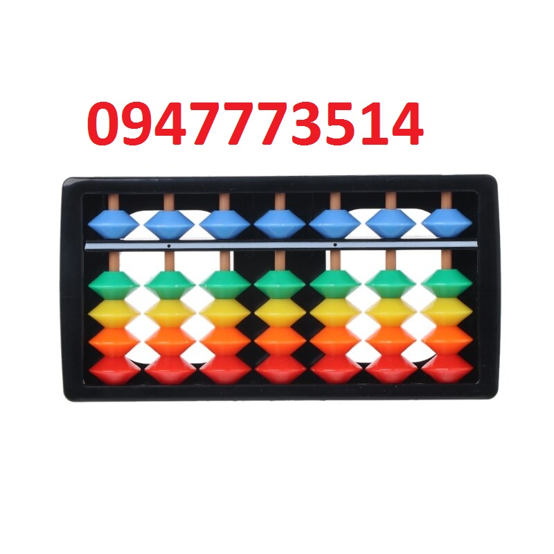 Bàn tính Ucmas 7 cột, chất liệu nhựa cao cấp chắc chắn, không mùi, an toàn với trẻ khi sử dụng