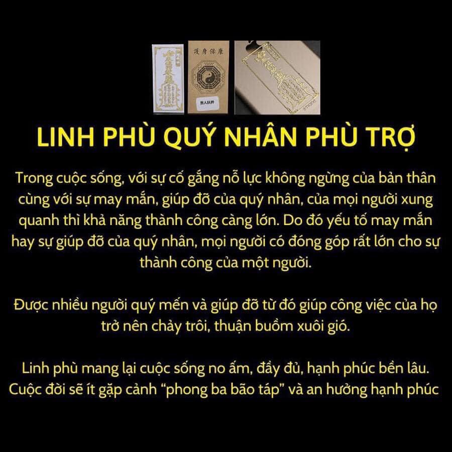 LINH PHÙ QUÝ NHÂN PHÙ TRỢ - LINH PHÙ VƯỢNG TÀI - LINH PHÙ SỨC KHỎE, BÌNH AN MAY MẮN