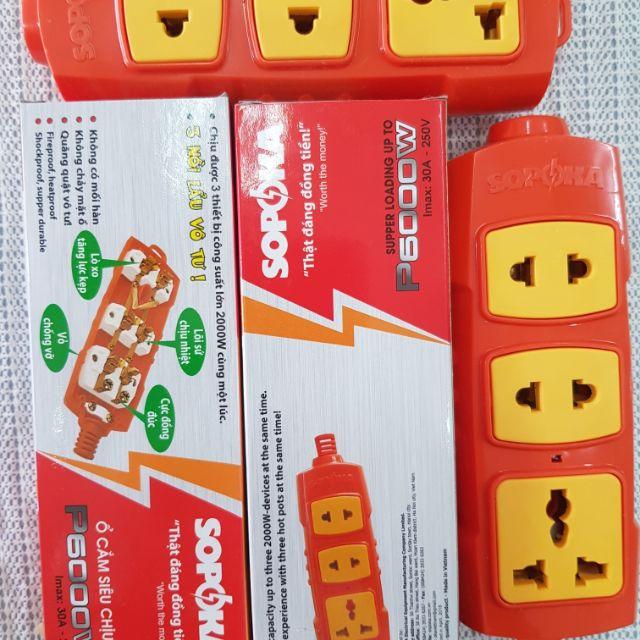 Ổ cắm rời siêu chịu tải  6000W SOPOKA  P6000W