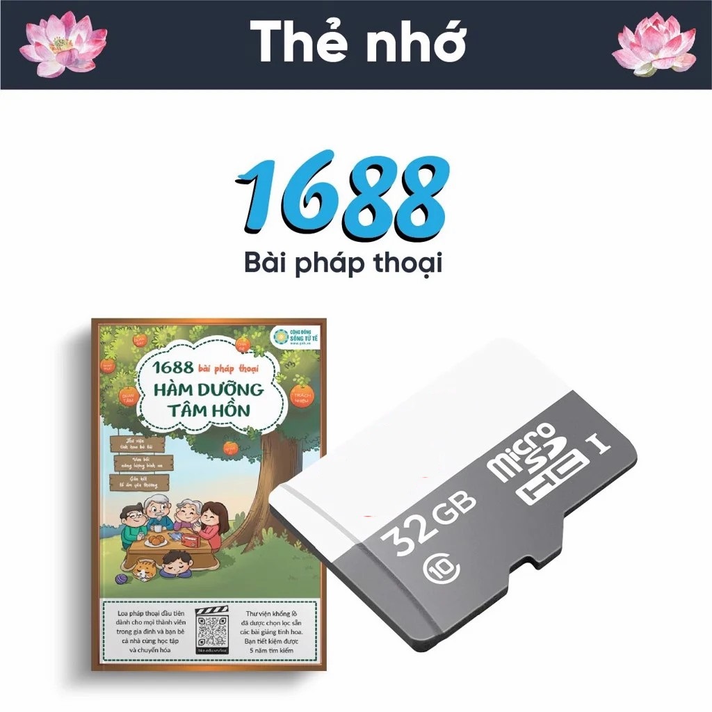 Thẻ nhớ pháp thoại - thư viện 1688 bài hàm dưỡng tâm hồn