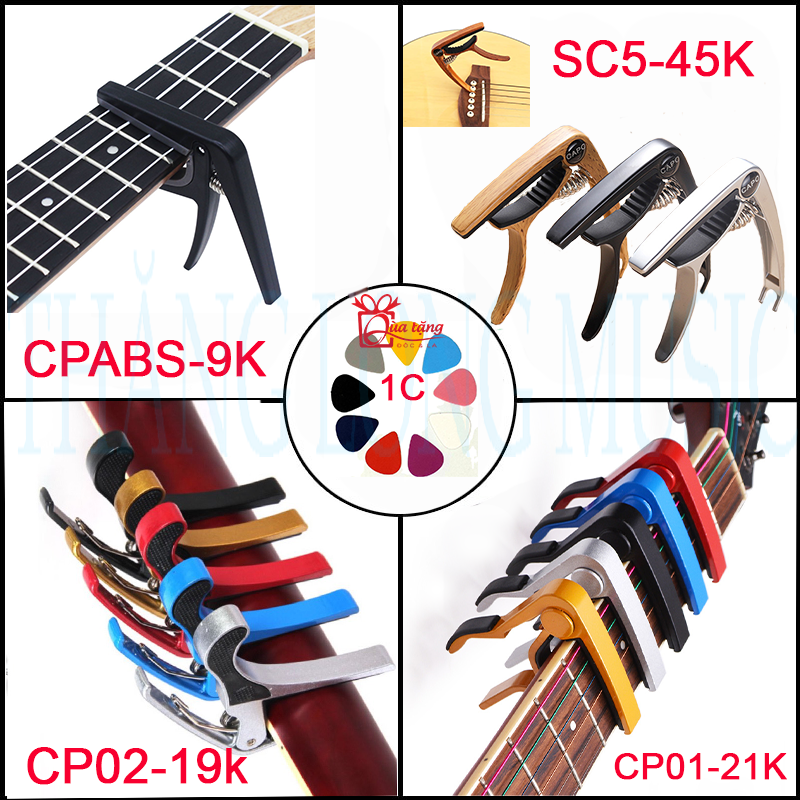 Capo Guitar - Kẹp Cần Đàn Guitar Acoustic Kim Loại,Nhựa ABS -Capo Guitar Acoustic Classic Ukulele Guitar