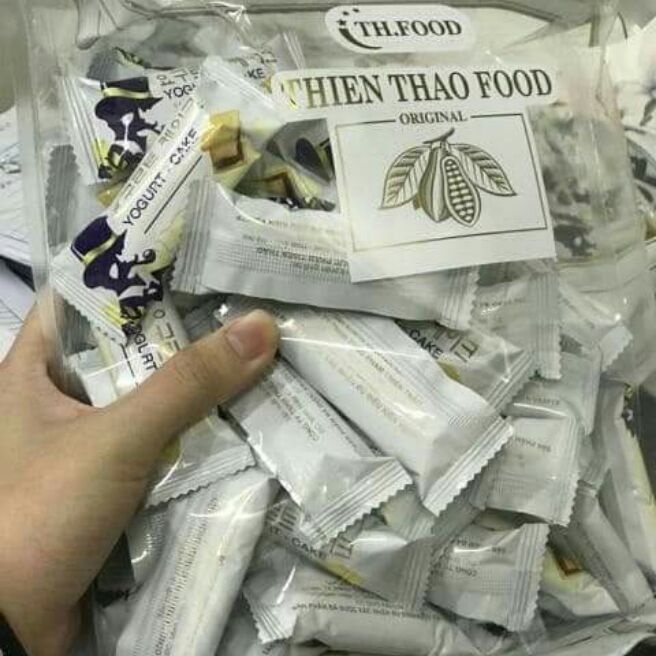 [HCM]Bánh xốp sữa chua 1 bịch 500gr