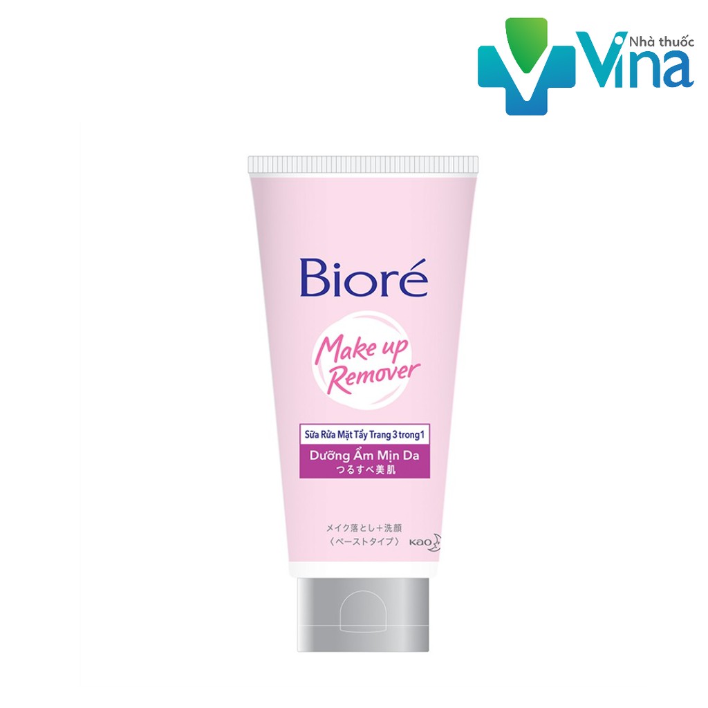 Sữa tẩy trang rửa mặt 3 trong 1 dưỡng ẩm mịn da biore 100g
