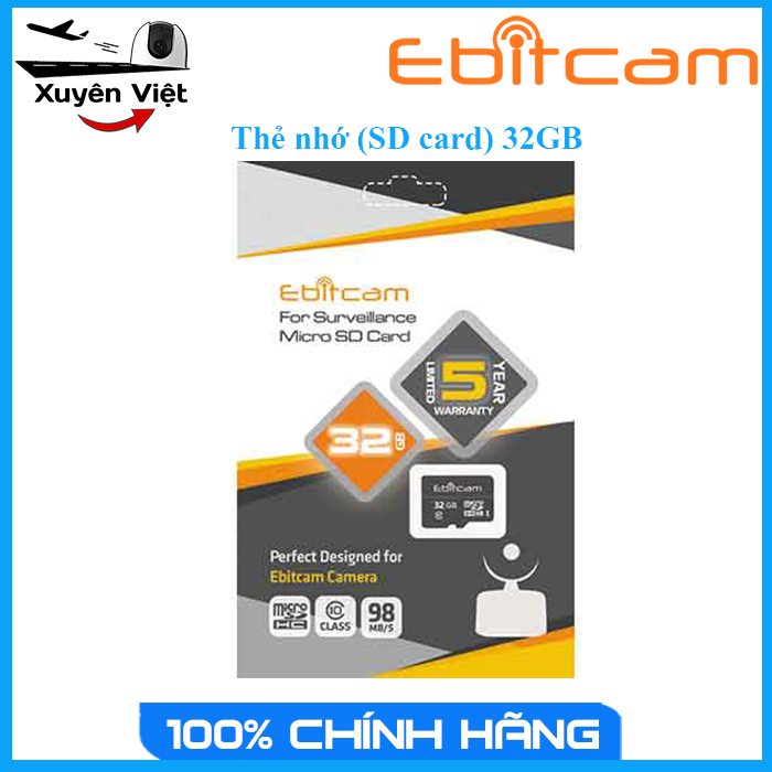 Thẻ nhớ ebitcam 32gb - camera xuyên việt