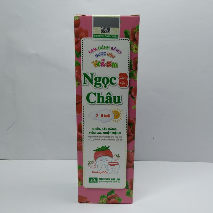 Kem đánh răng dược liệu ngọc châu cho trẻ 2-6 tuổi - tuýp 50g