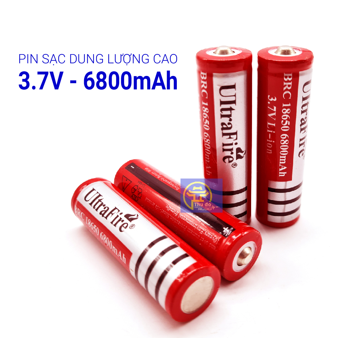 Pin UItra đa năng - Pin 18650 6800mAh 3.7V Ultra Fire dung lượng cao và có thể sạc lại