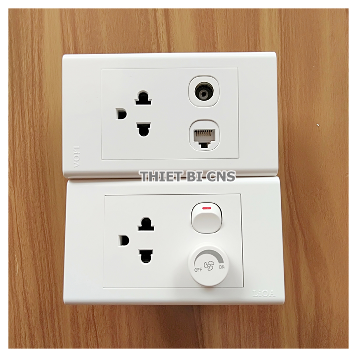 Bộ Ổ cắm, Hạt mạng lan, Ổ cắm Tivi - LiOA SE18