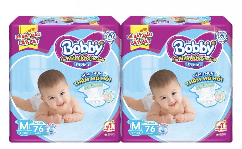 Combo 2 gói tã dán bobby m76