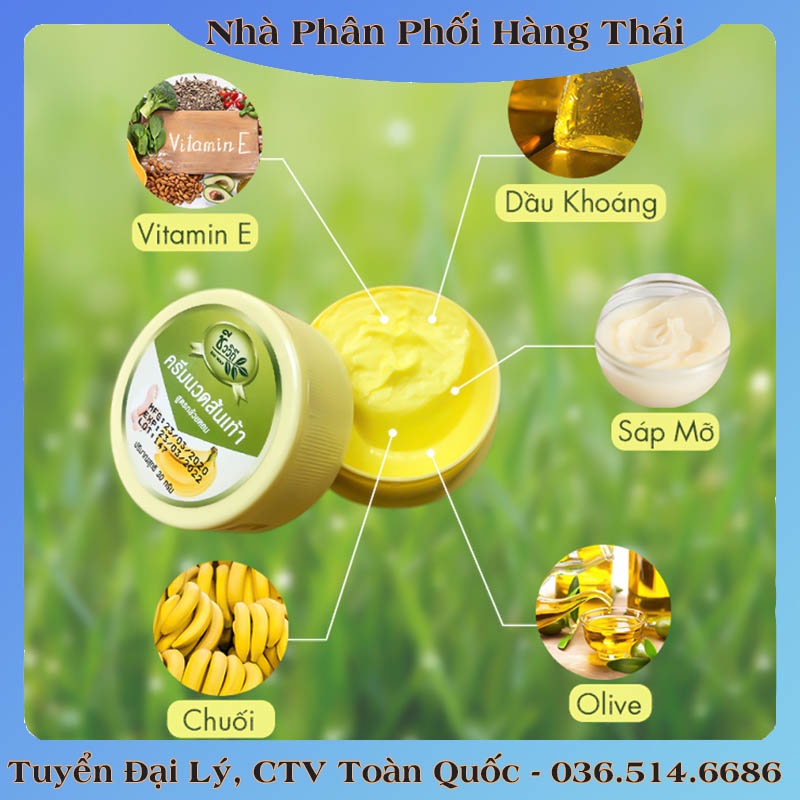 Kem loại bỏ nứt gót chân The Banana Cream Heels - Hàng Nôị Địa Thái Lan