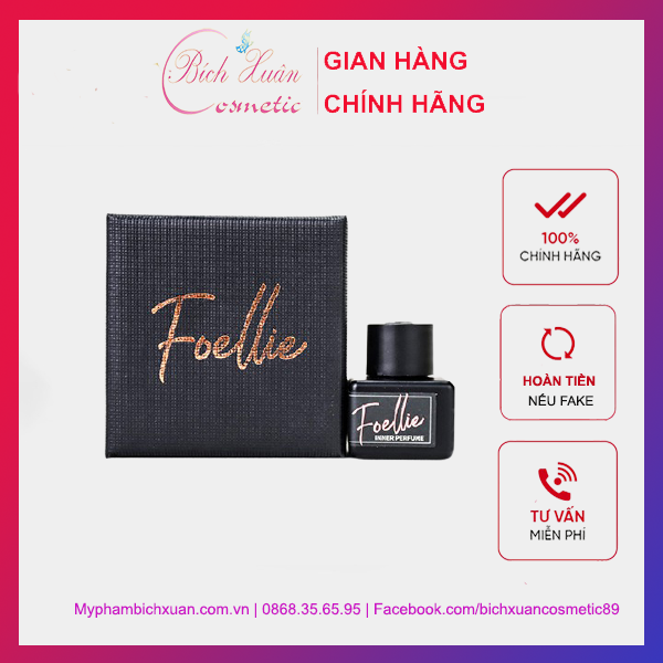 Nước Hoa Vùng Kín Foellie màu đen hương thơm ngọt ngào quyến rũ