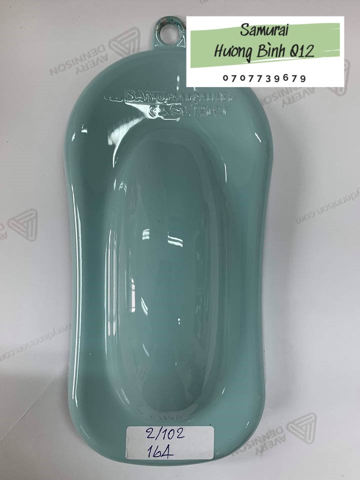 [COMBO] Sơn xịt Samurai màu Xanh Mikrolet - 164 với bóng K1K