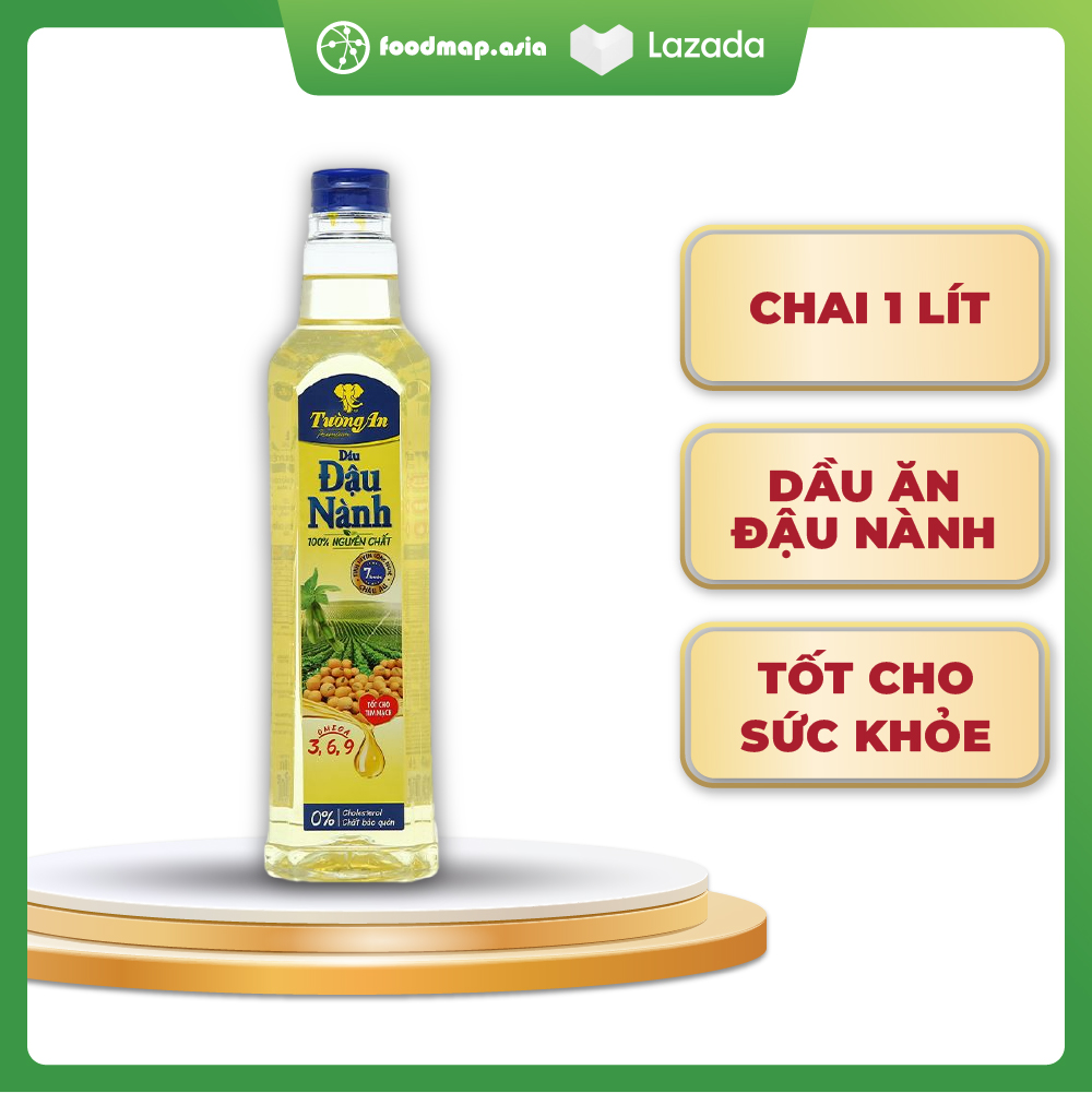 Dầu Ăn Đậu Nành Tường An Tốt Cho Sức Khỏe - Chai 1 Lít